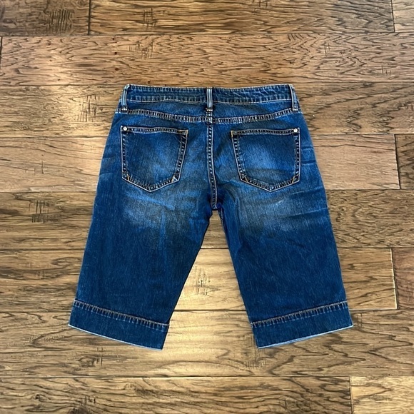 Pilcro And The Letterpress Anthropologie Low Rise Capri Bermuda Short Size 28 - Picture 2 of 16